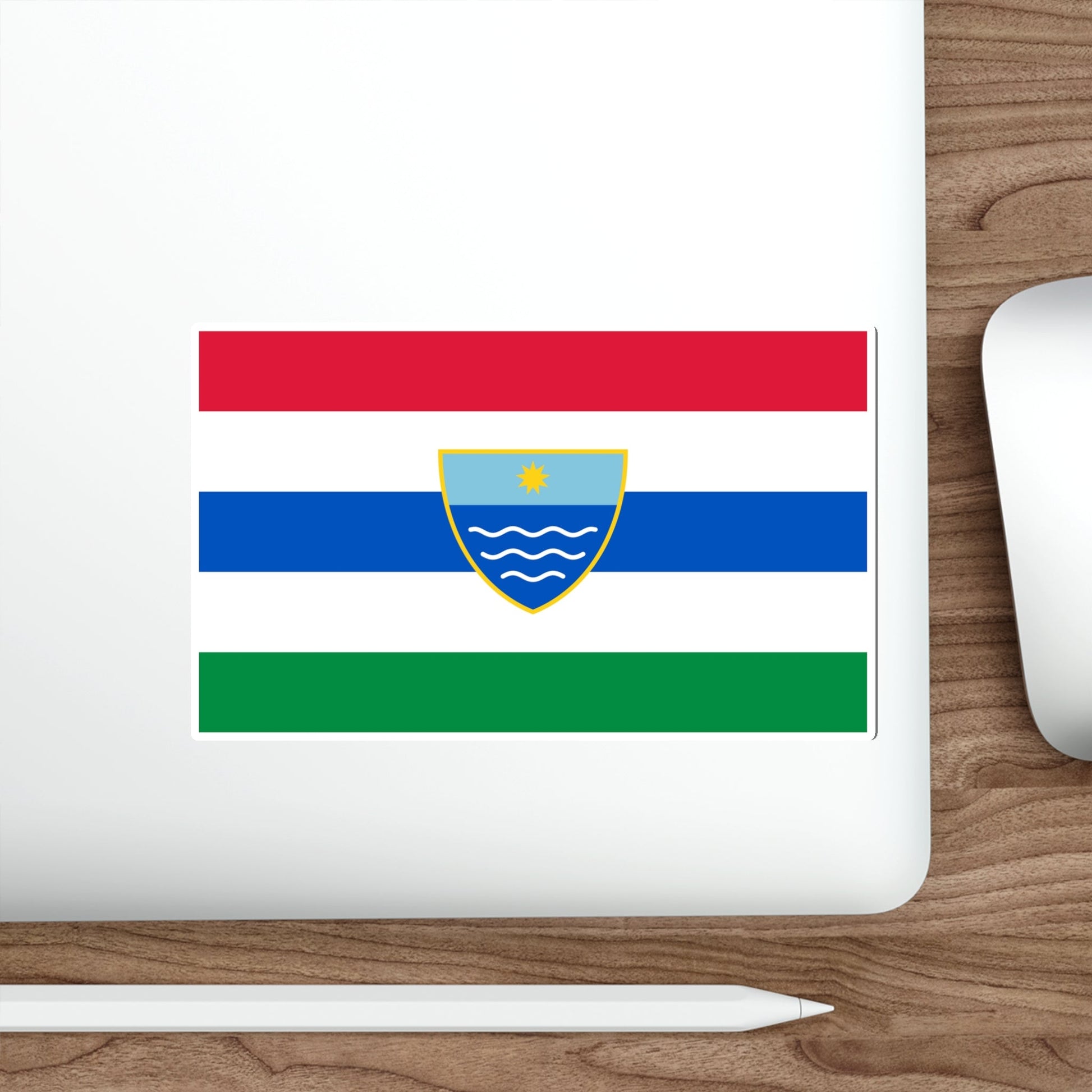 Flag of Herzegovina Neretva Canton Bosnia and Herzegovina STICKER Vinyl Die-Cut Decal-The Sticker Space