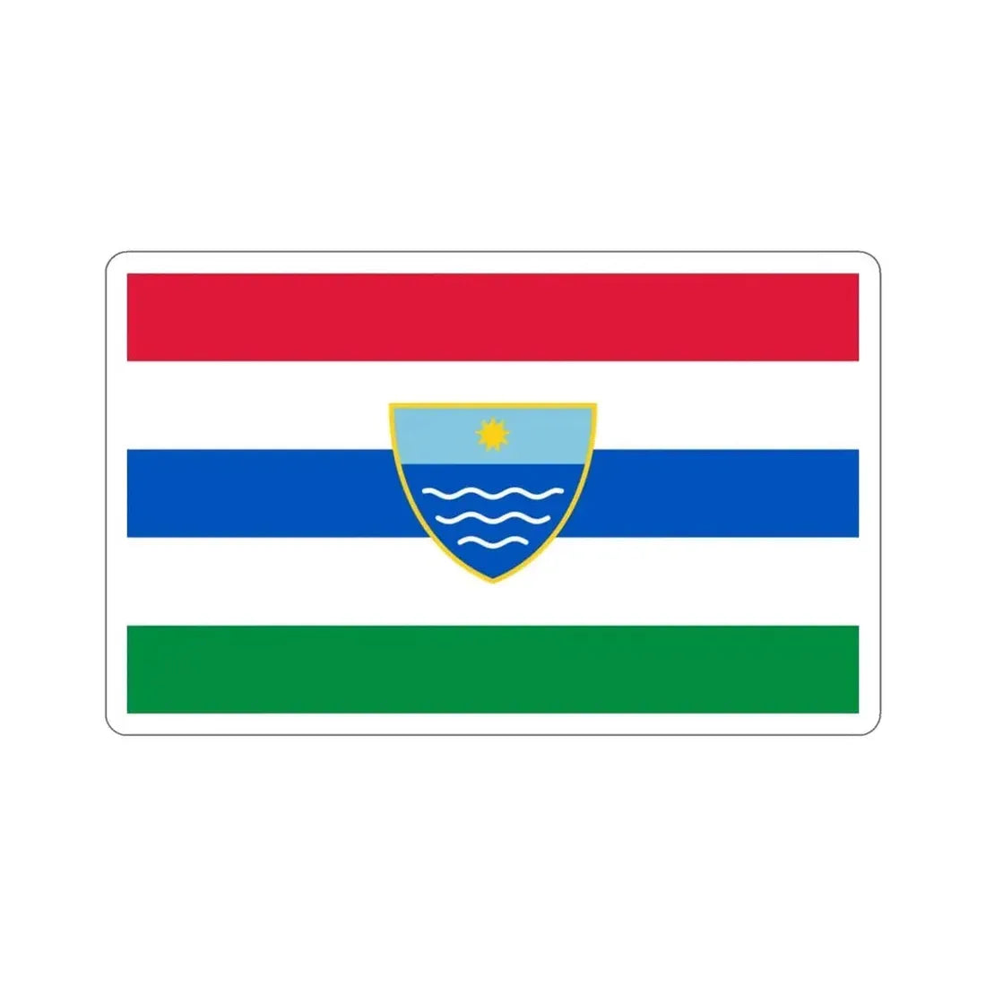 Flag of Herzegovina Neretva Canton Bosnia and Herzegovina STICKER Vinyl Die-Cut Decal - The Sticker Space