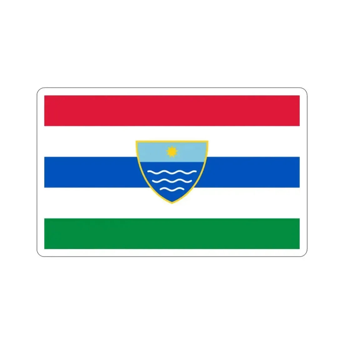 Flag of Herzegovina Neretva Canton Bosnia and Herzegovina STICKER Vinyl Die-Cut Decal - The Sticker Space