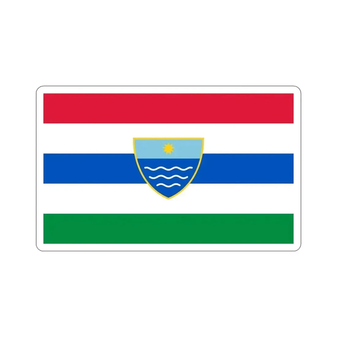 Flag of Herzegovina Neretva Canton Bosnia and Herzegovina STICKER Vinyl Die-Cut Decal - The Sticker Space
