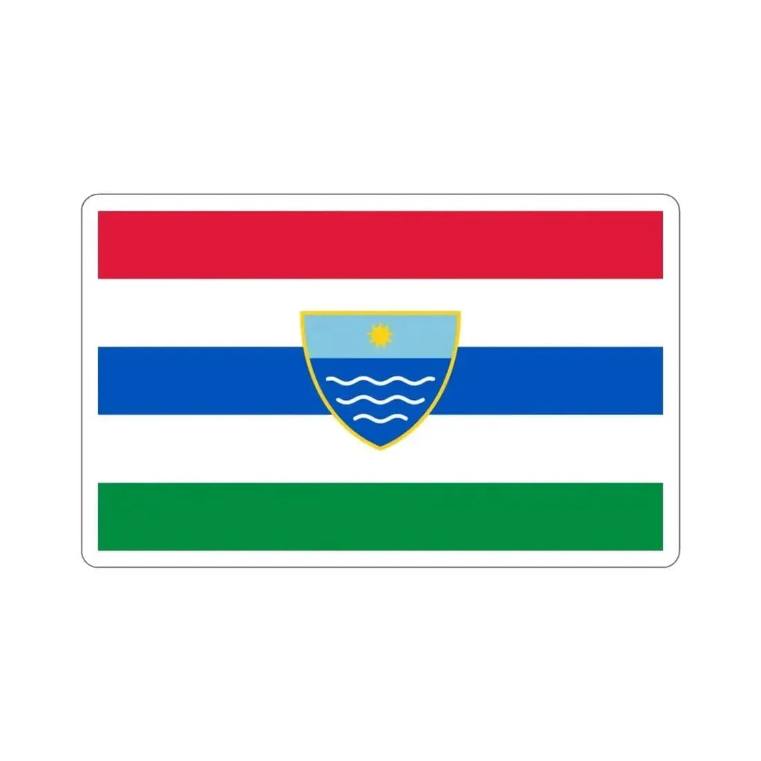 Flag of Herzegovina Neretva Canton Bosnia and Herzegovina STICKER Vinyl Die-Cut Decal - The Sticker Space