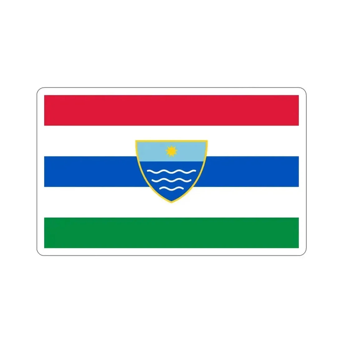 Flag of Herzegovina Neretva Canton Bosnia and Herzegovina STICKER Vinyl Die-Cut Decal - The Sticker Space