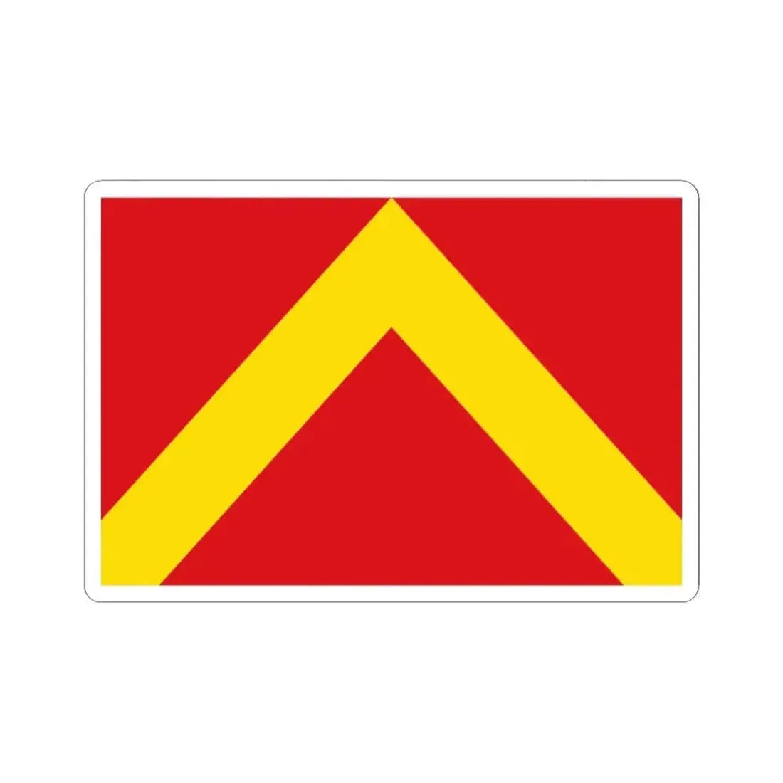 Flag of Herzele (Belgium) STICKER Vinyl Kiss-Cut Decal 2 Inch White - The Sticker Space