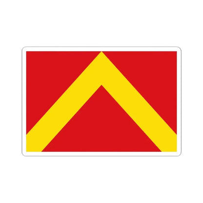 Flag of Herzele (Belgium) STICKER Vinyl Kiss-Cut Decal 2 Inch White - The Sticker Space