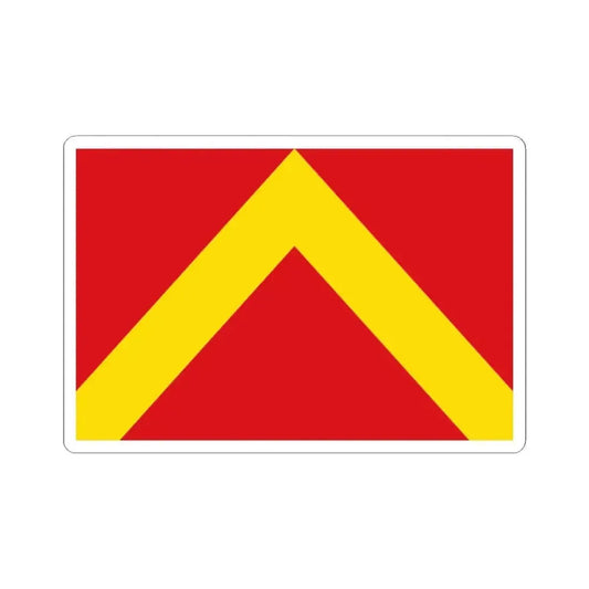 Flag of Herzele (Belgium) STICKER Vinyl Kiss-Cut Decal 2 Inch White - The Sticker Space