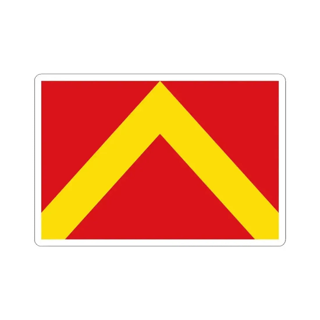 Flag of Herzele (Belgium) STICKER Vinyl Kiss-Cut Decal 3 Inch White - The Sticker Space