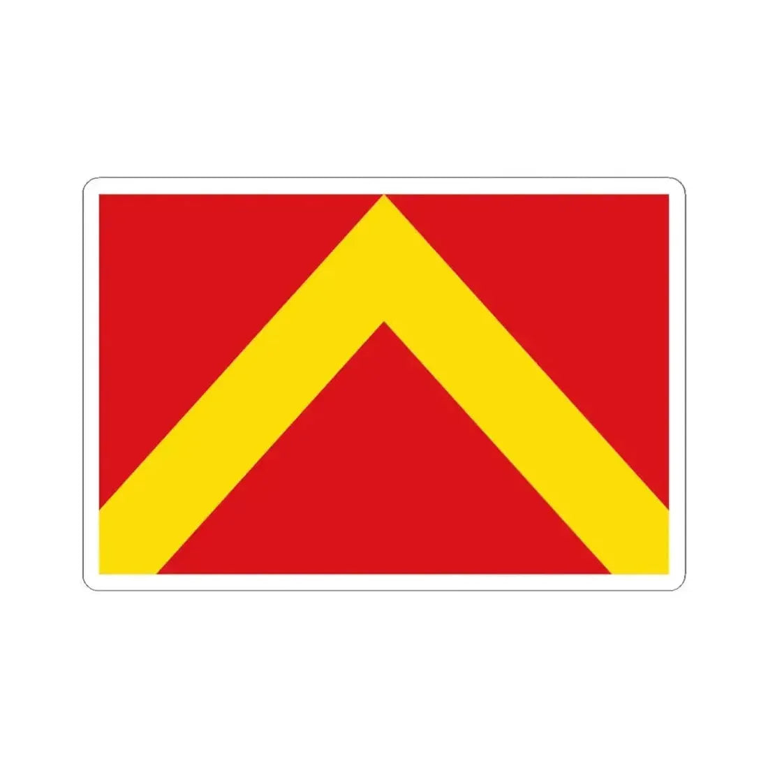 Flag of Herzele (Belgium) STICKER Vinyl Kiss-Cut Decal 4 Inch White - The Sticker Space