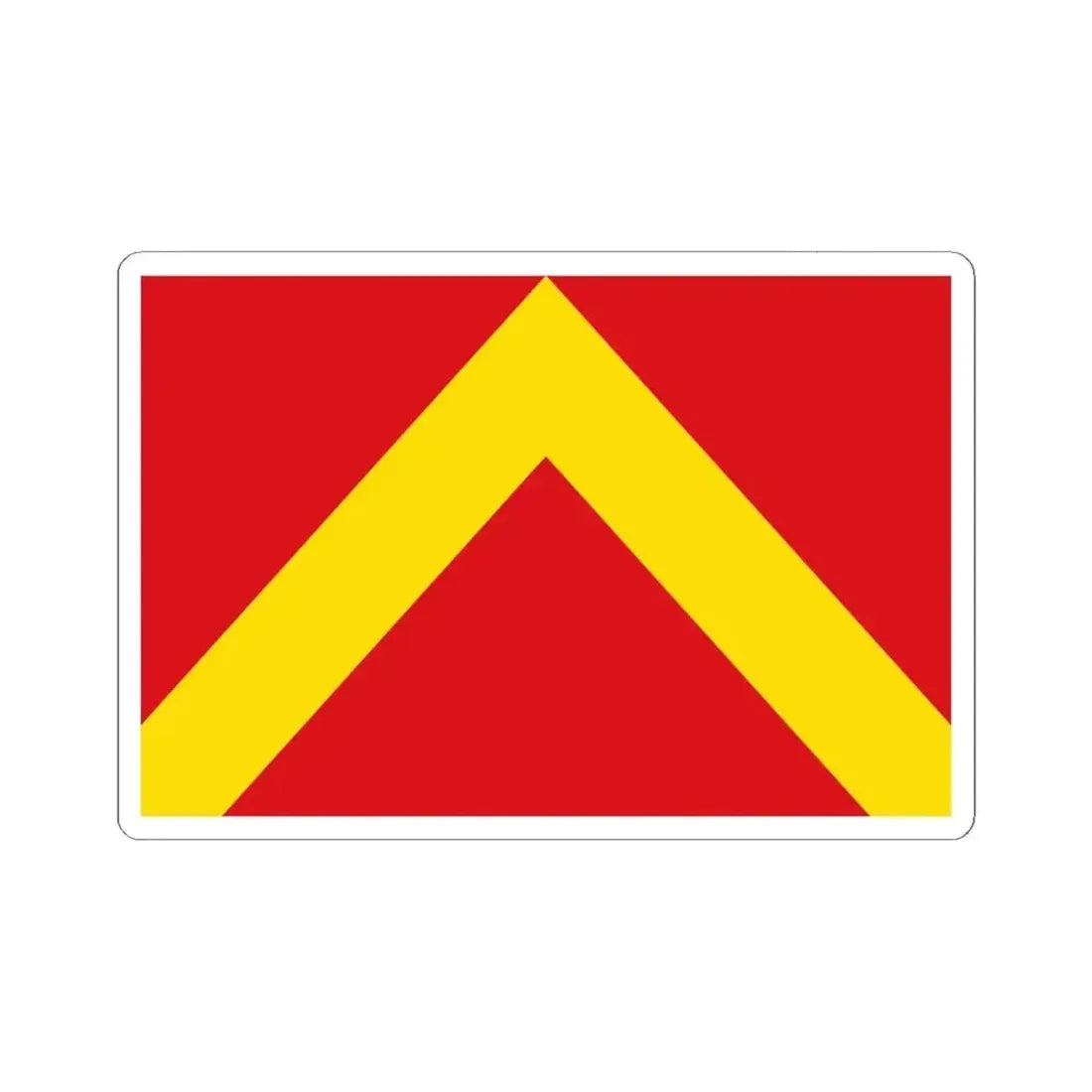 Flag of Herzele (Belgium) STICKER Vinyl Kiss-Cut Decal 6 Inch White - The Sticker Space