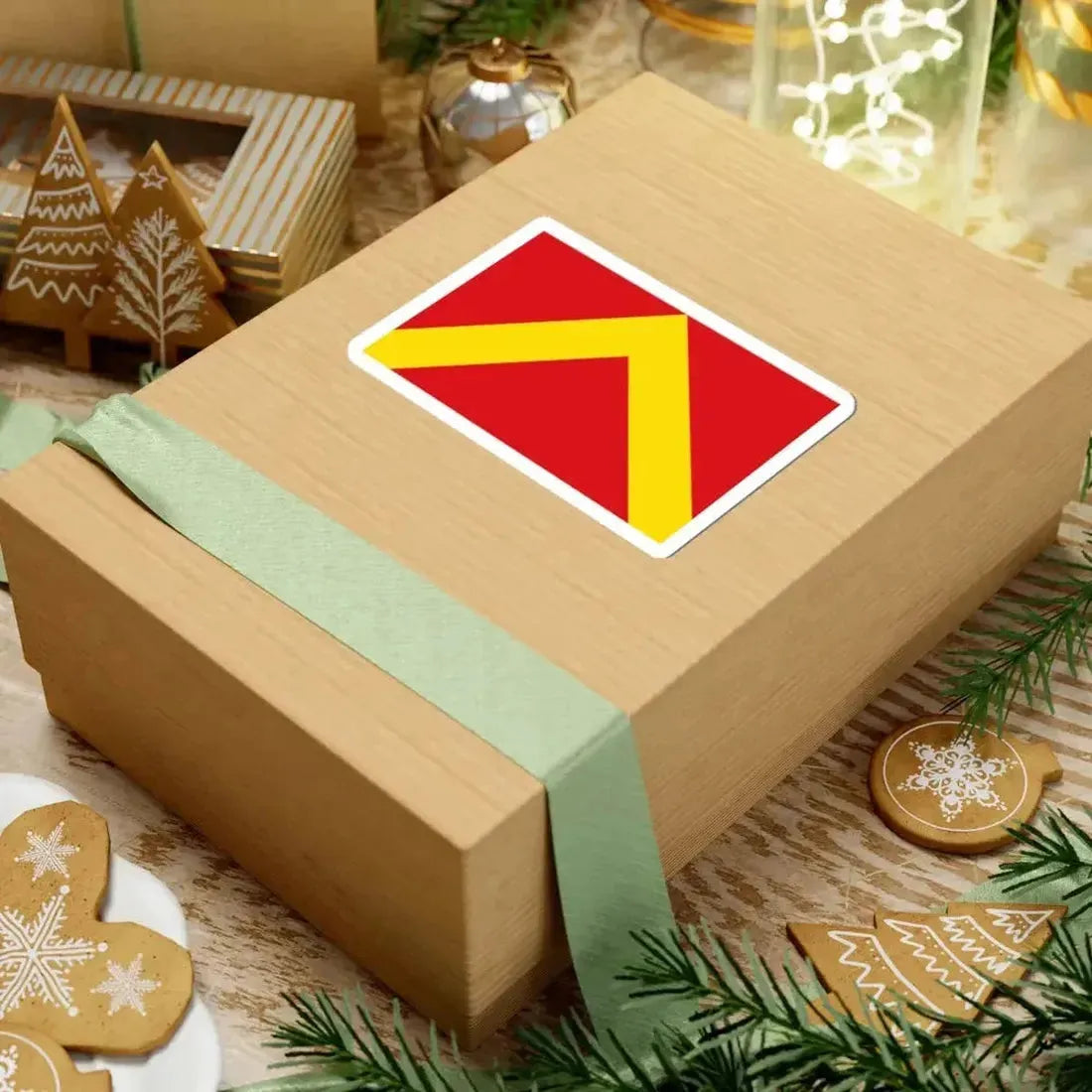 Flag of Herzele (Belgium) STICKER Vinyl Kiss-Cut Decal - The Sticker Space