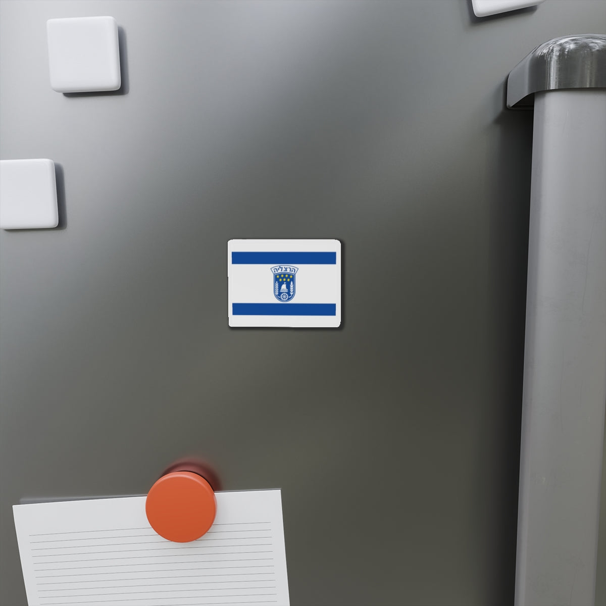 Flag of Herzliya Israel - Die-Cut Magnet-The Sticker Space