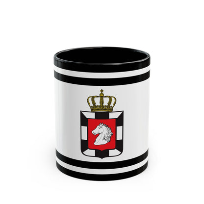 Flag of Herzogtum Lauenburg Germany - Black Coffee Mug-11oz-The Sticker Space