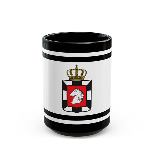 Flag of Herzogtum Lauenburg Germany - Black Coffee Mug-15oz-The Sticker Space