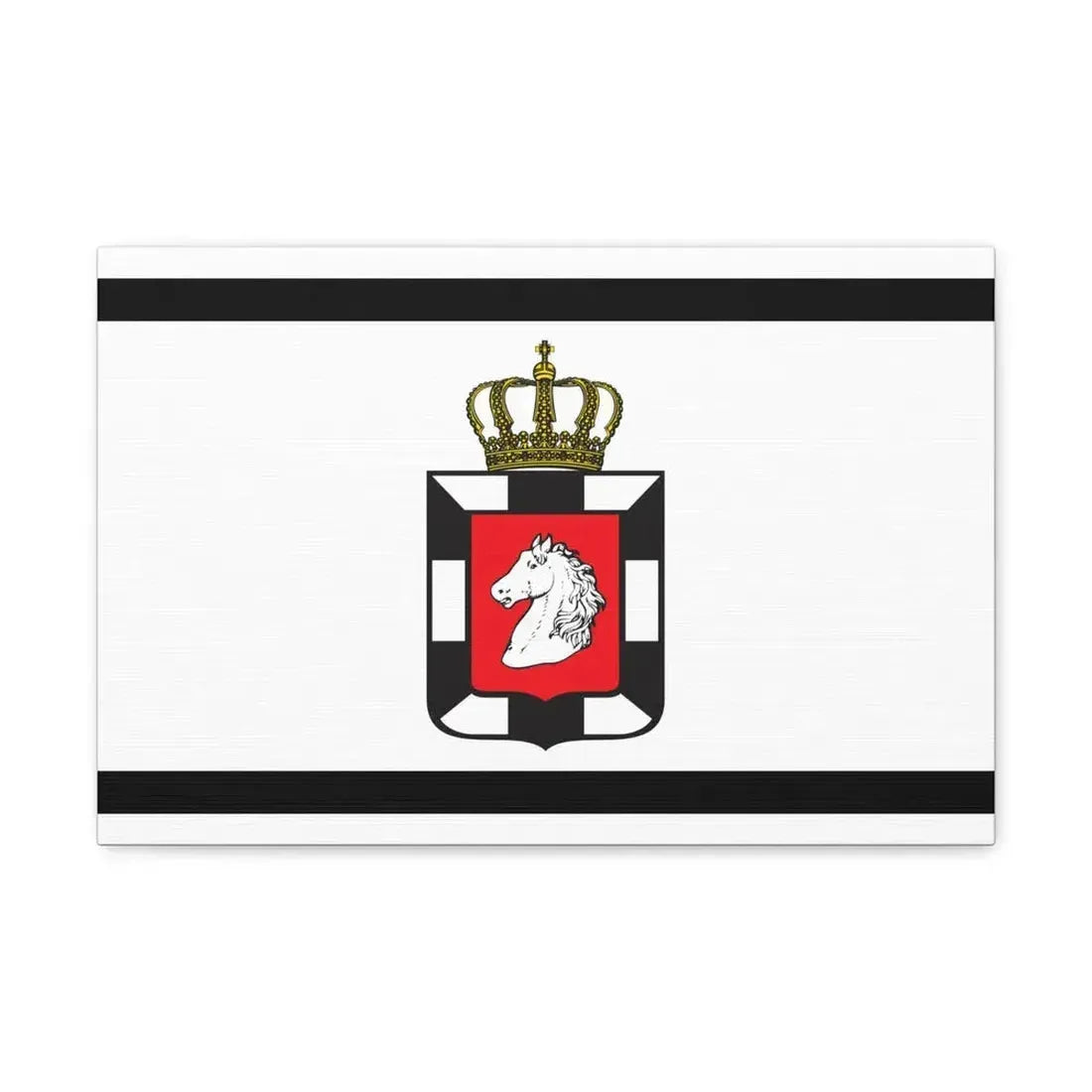 Flag of Herzogtum Lauenburg Germany - Canvas Wall Art 18″ x 12″ 1.25" - The Sticker Space