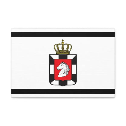 Flag of Herzogtum Lauenburg Germany - Canvas Wall Art 18″ x 12″ 1.25" - The Sticker Space