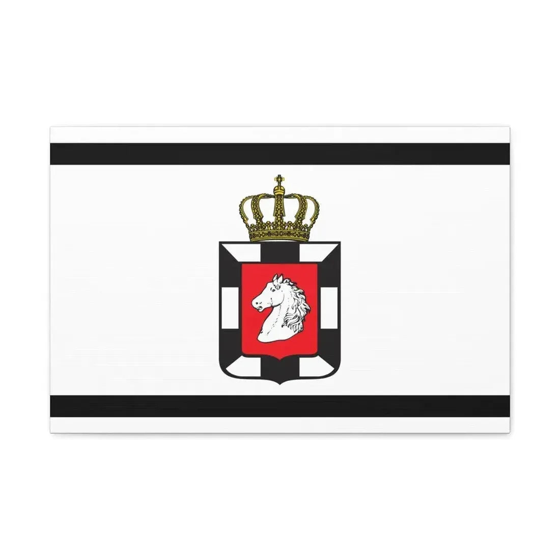 Flag of Herzogtum Lauenburg Germany - Canvas Wall Art 24″ x 16″ 1.25" - The Sticker Space