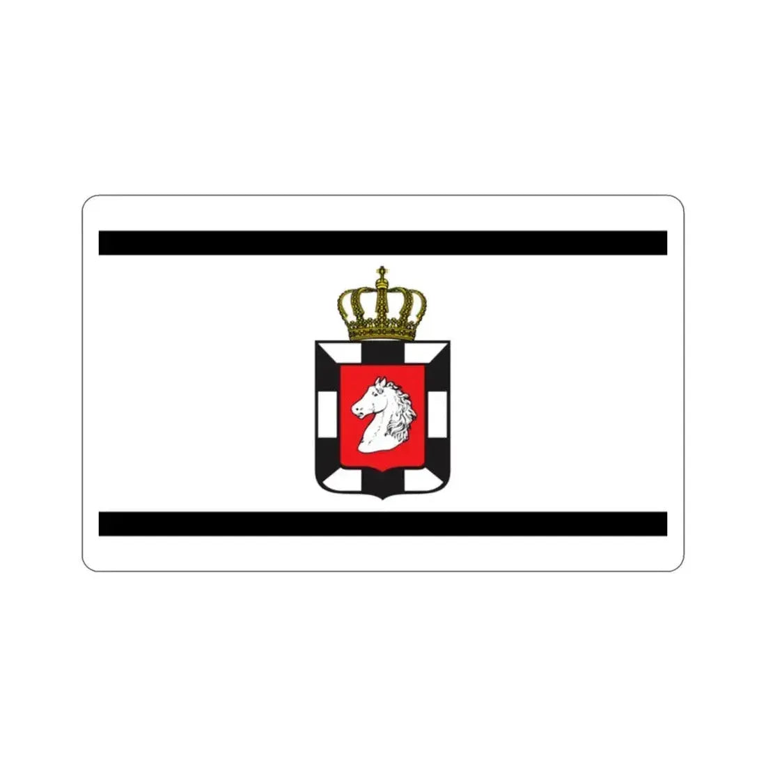 Flag of Herzogtum Lauenburg Germany STICKER Vinyl Die-Cut Decal 2 Inch - The Sticker Space