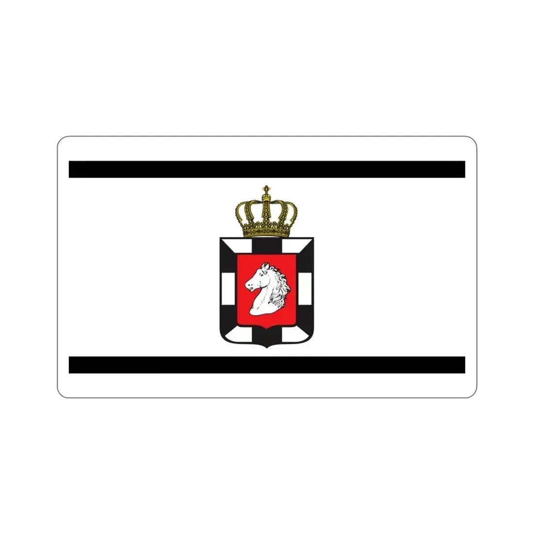 Flag of Herzogtum Lauenburg Germany STICKER Vinyl Die-Cut Decal 4 Inch - The Sticker Space
