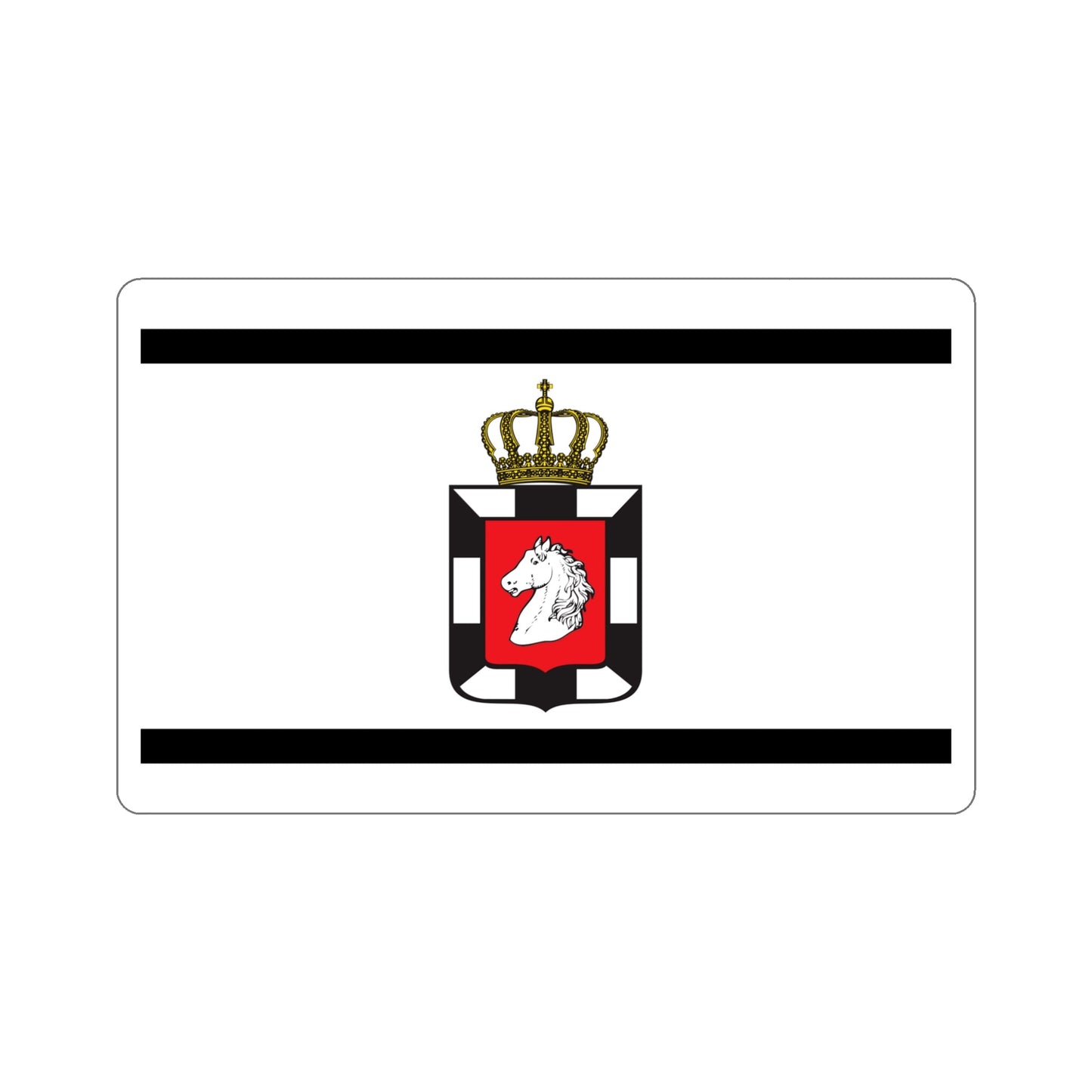 Flag of Herzogtum Lauenburg Germany STICKER Vinyl Die-Cut Decal-5 Inch-The Sticker Space