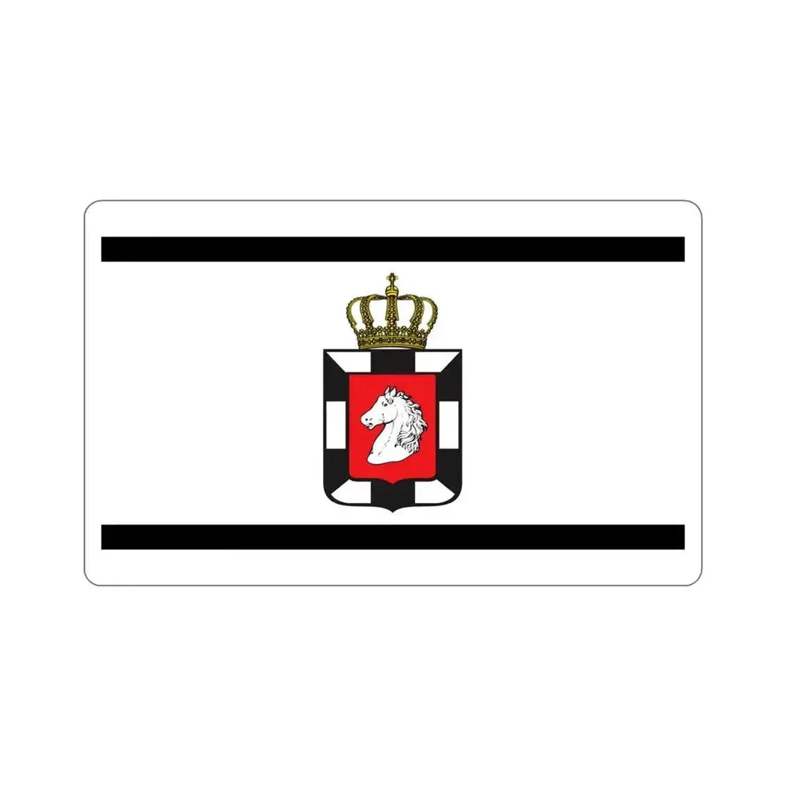Flag of Herzogtum Lauenburg Germany STICKER Vinyl Die-Cut Decal 5 Inch - The Sticker Space