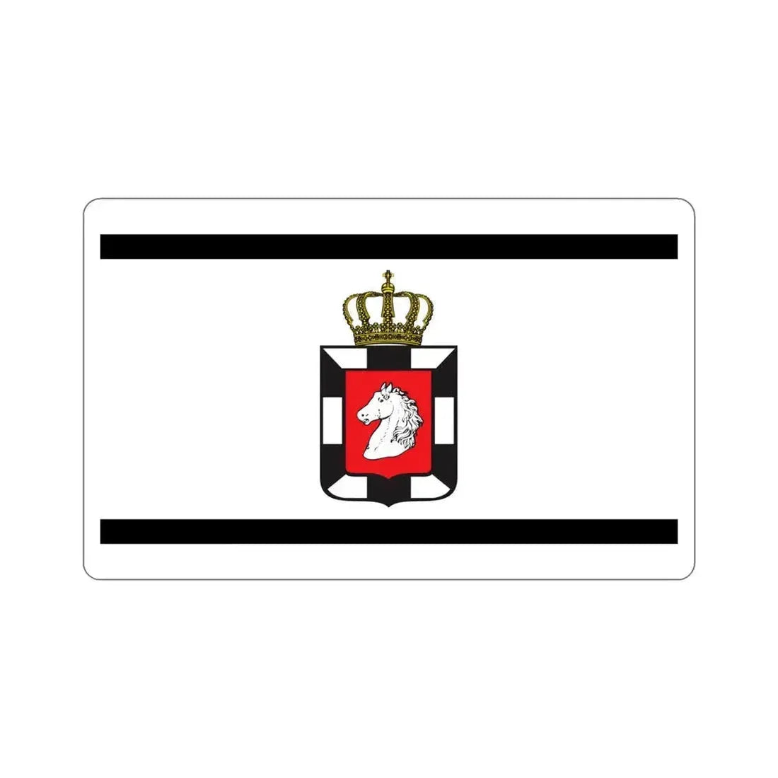 Flag of Herzogtum Lauenburg Germany STICKER Vinyl Die-Cut Decal 6 Inch - The Sticker Space