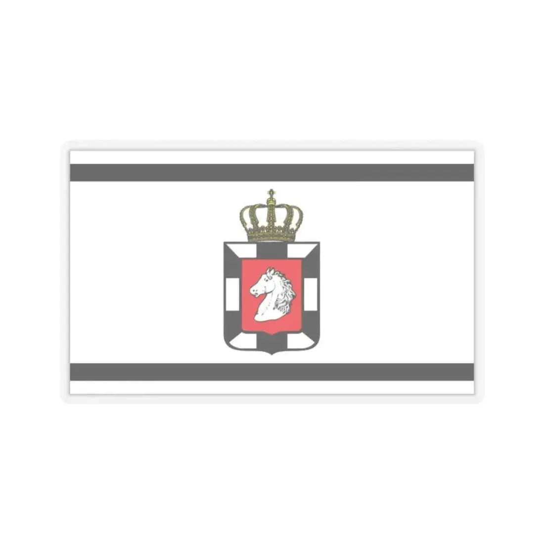 Flag of Herzogtum Lauenburg Germany - STICKER Vinyl Kiss-Cut Decal 2 Inch Transparent - The Sticker Space
