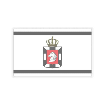 Flag of Herzogtum Lauenburg Germany - STICKER Vinyl Kiss-Cut Decal 3 Inch Transparent - The Sticker Space