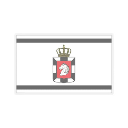 Flag of Herzogtum Lauenburg Germany - STICKER Vinyl Kiss-Cut Decal 4 Inch Transparent - The Sticker Space