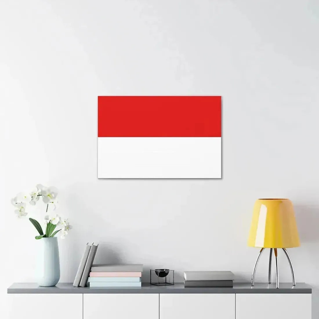 Flag of Hesse Germany - Canvas Wall Art - The Sticker Space