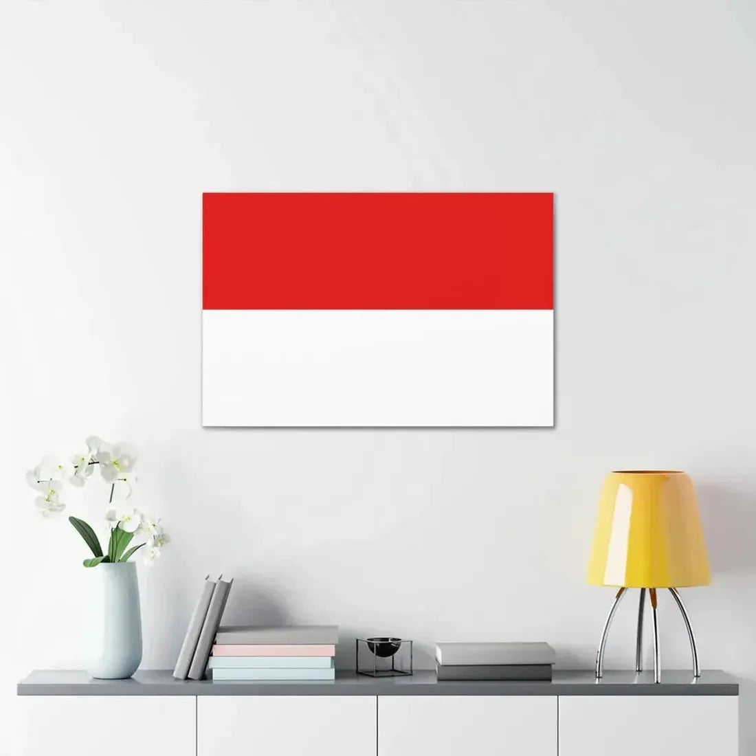 Flag of Hesse Germany - Canvas Wall Art - The Sticker Space