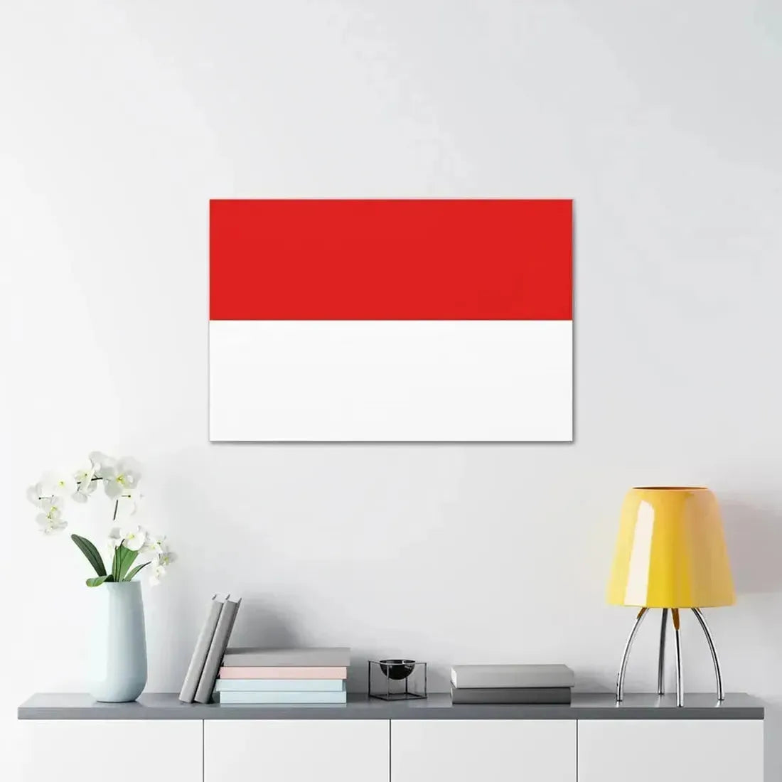 Flag of Hesse Germany - Canvas Wall Art - The Sticker Space