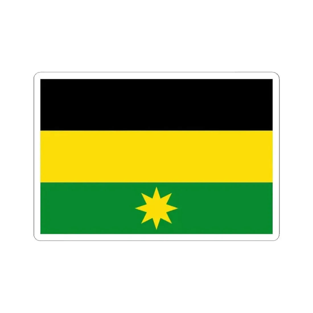 Flag of Heuvelland (Belgium) STICKER Vinyl Kiss-Cut Decal 2 Inch White - The Sticker Space