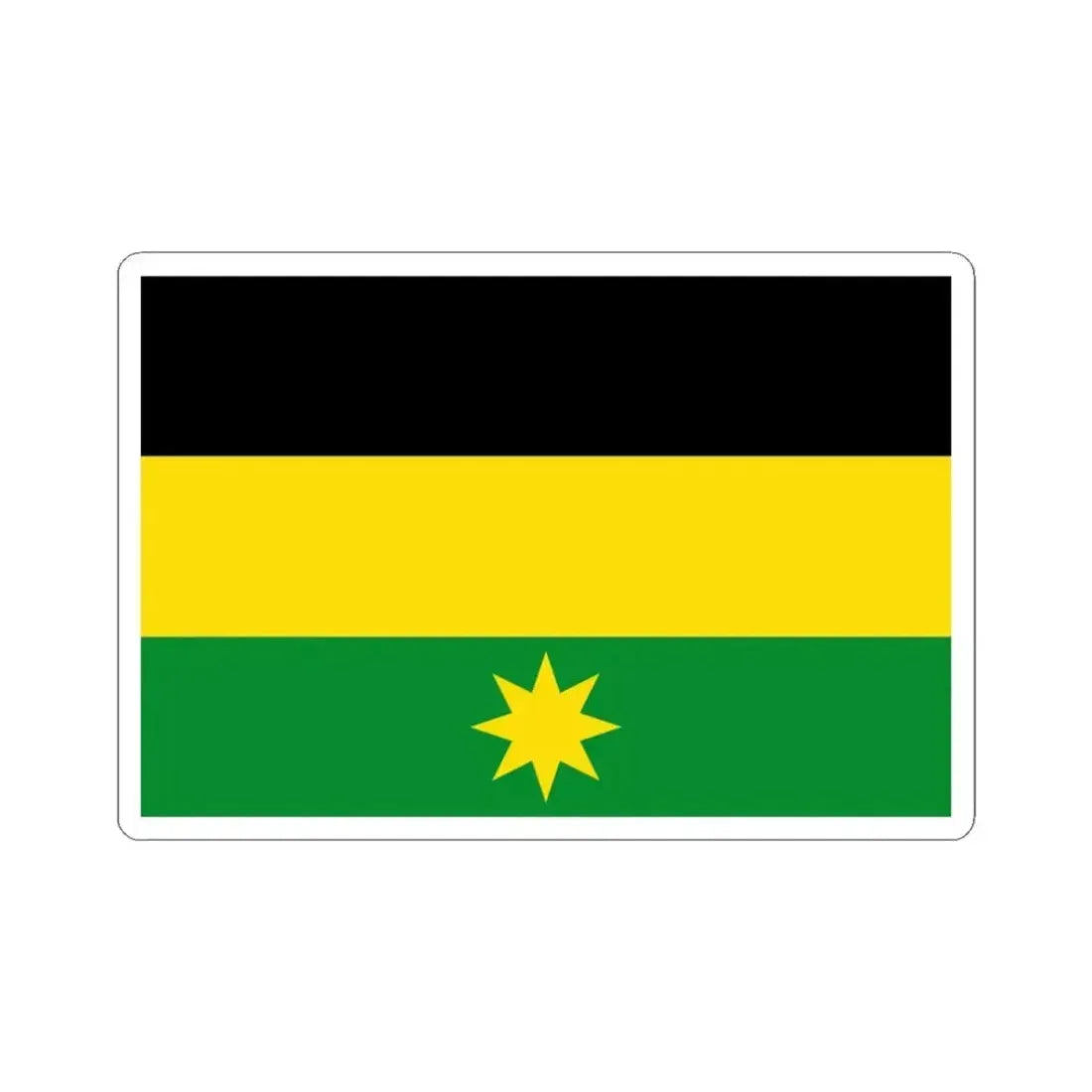 Flag of Heuvelland (Belgium) STICKER Vinyl Kiss-Cut Decal 3 Inch White - The Sticker Space