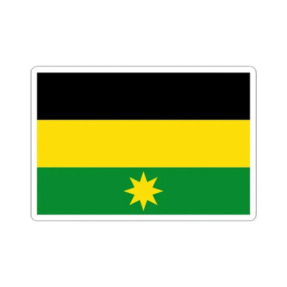 Flag of Heuvelland (Belgium) STICKER Vinyl Kiss-Cut Decal 3 Inch White - The Sticker Space