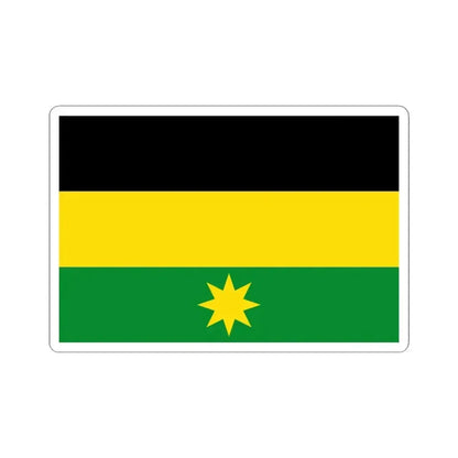 Flag of Heuvelland (Belgium) STICKER Vinyl Kiss-Cut Decal 4 Inch White - The Sticker Space