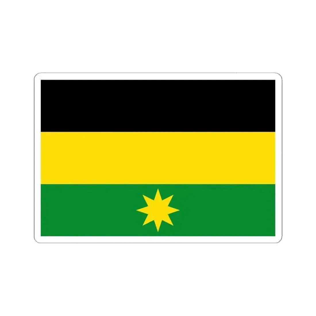 Flag of Heuvelland (Belgium) STICKER Vinyl Kiss-Cut Decal 6 Inch White - The Sticker Space