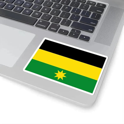 Flag of Heuvelland (Belgium) STICKER Vinyl Kiss-Cut Decal - The Sticker Space