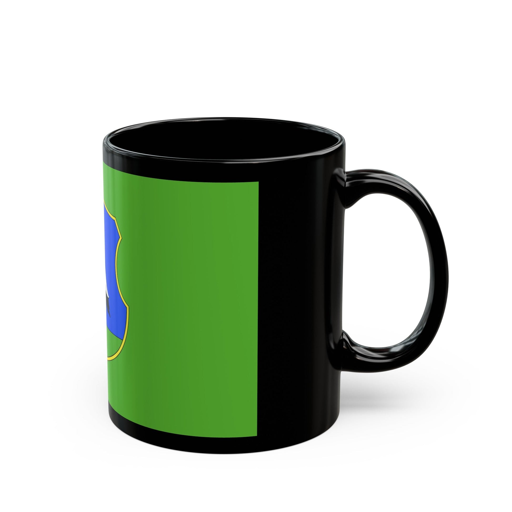 Flag of Heves County Hungary - Black Coffee Mug-The Sticker Space