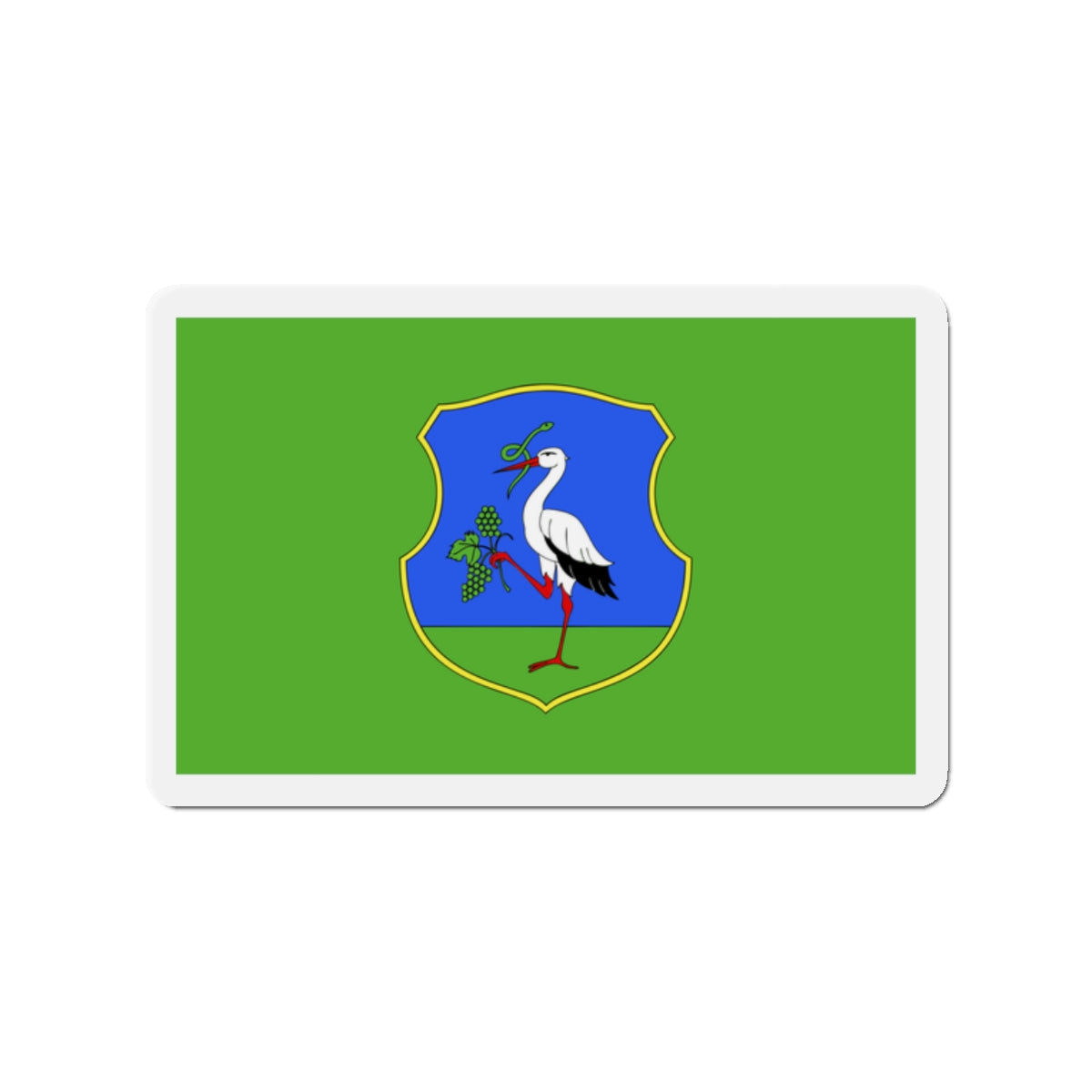 Flag of Heves County Hungary - Die-Cut Magnet-2" x 2"-The Sticker Space