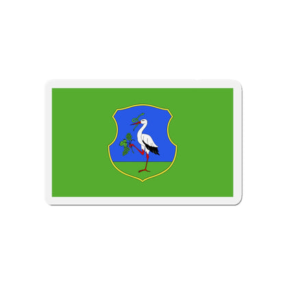 Flag of Heves County Hungary - Die-Cut Magnet-5" x 5"-The Sticker Space