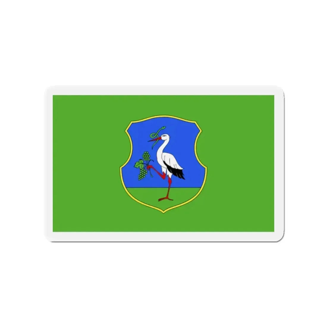 Flag of Heves County Hungary - Refrigerator Magnet 2 Inch - The Sticker Space