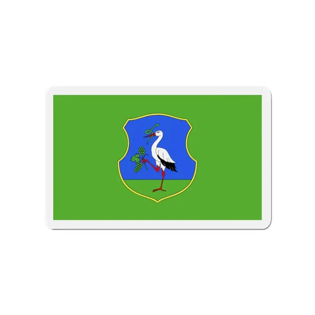 Flag of Heves County Hungary - Refrigerator Magnet 3 Inch - The Sticker Space