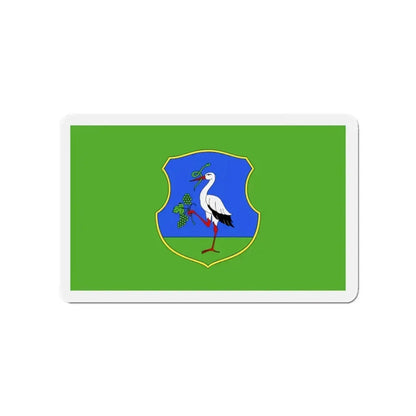 Flag of Heves County Hungary - Refrigerator Magnet 3 Inch - The Sticker Space
