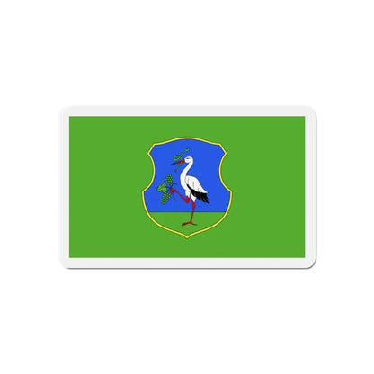 Flag of Heves County Hungary - Refrigerator Magnet 6 Inch - The Sticker Space