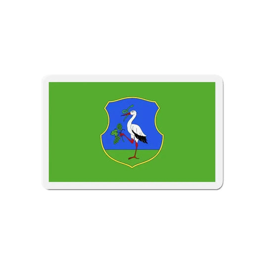 Flag of Heves County Hungary - Refrigerator Magnet 6 Inch - The Sticker Space