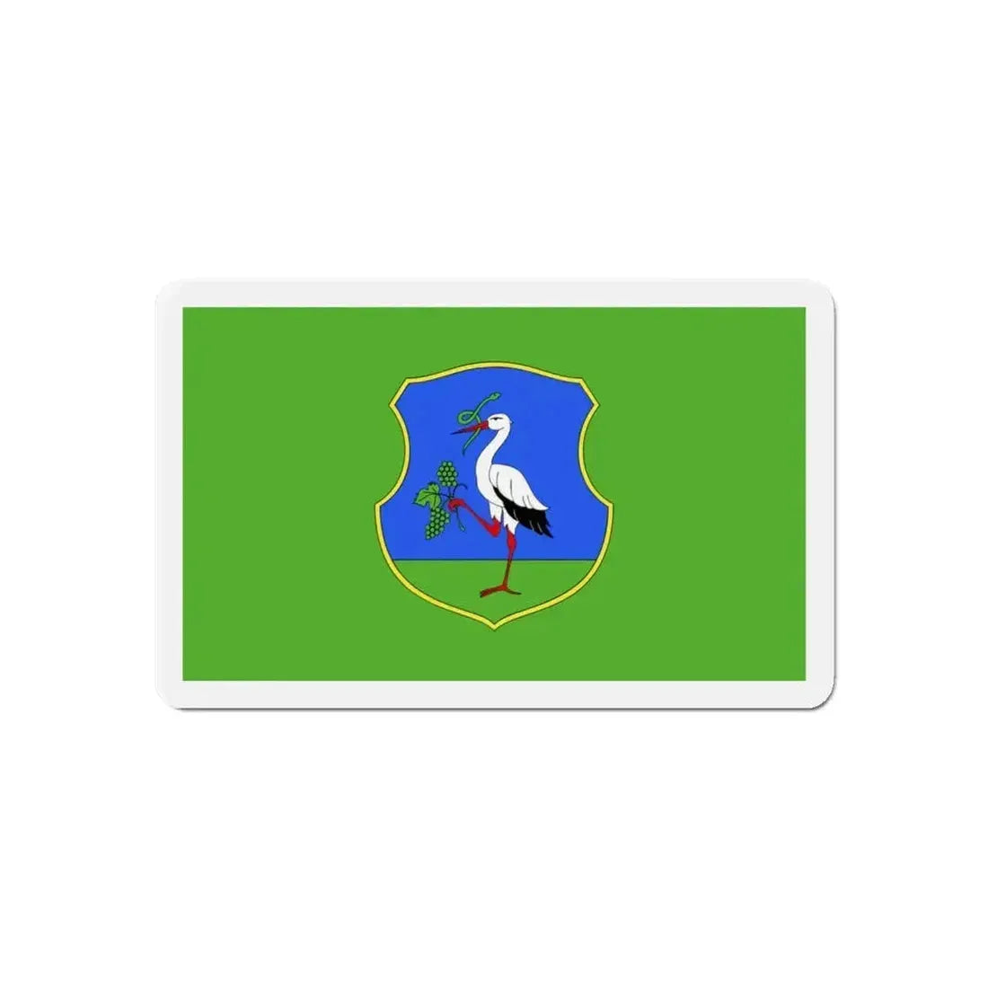 Flag of Heves County Hungary - Refrigerator Magnet - The Sticker Space