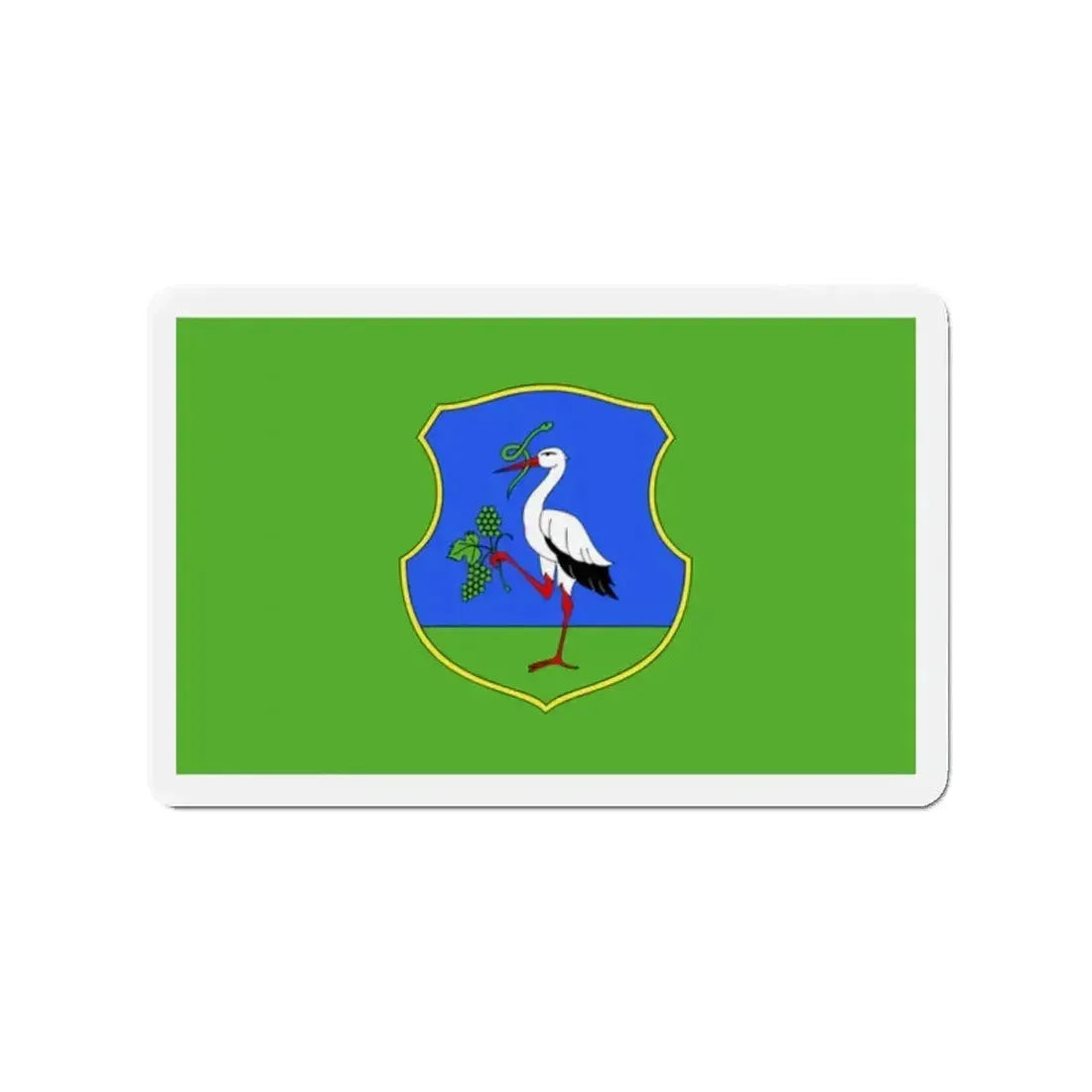 Flag of Heves County Hungary - Refrigerator Magnet - The Sticker Space