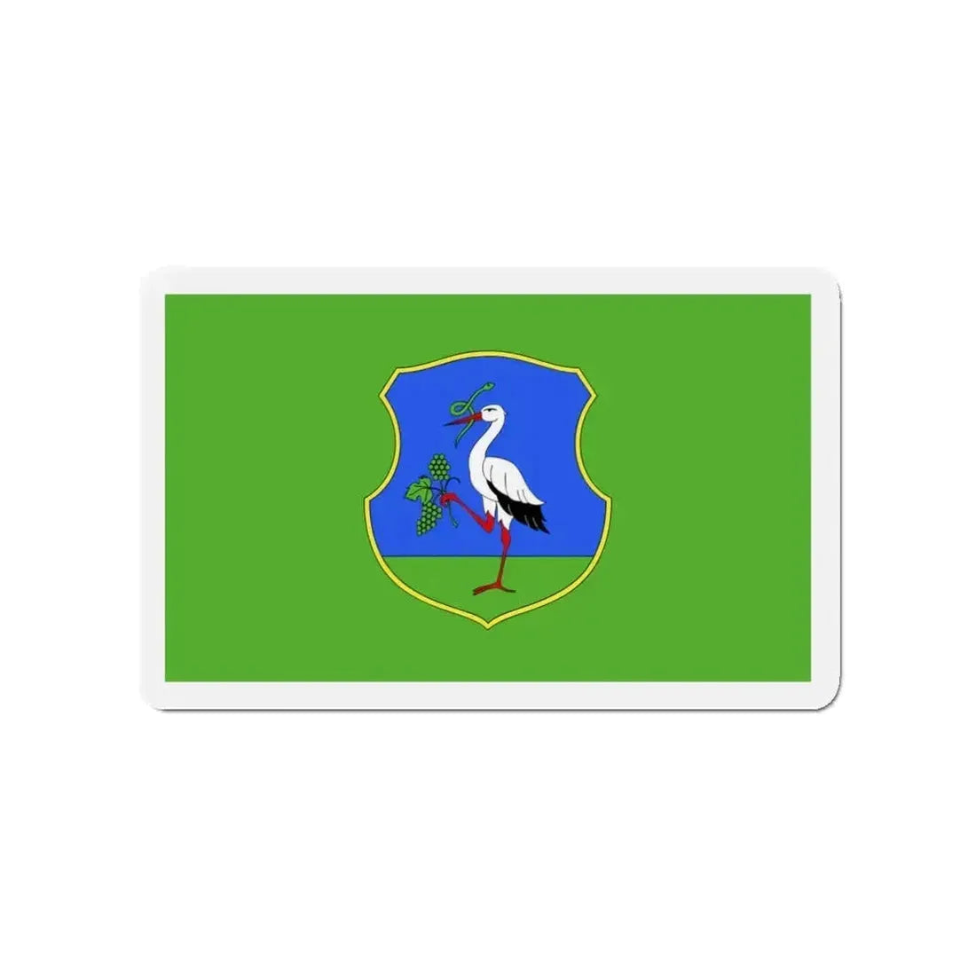 Flag of Heves County Hungary - Refrigerator Magnet - The Sticker Space