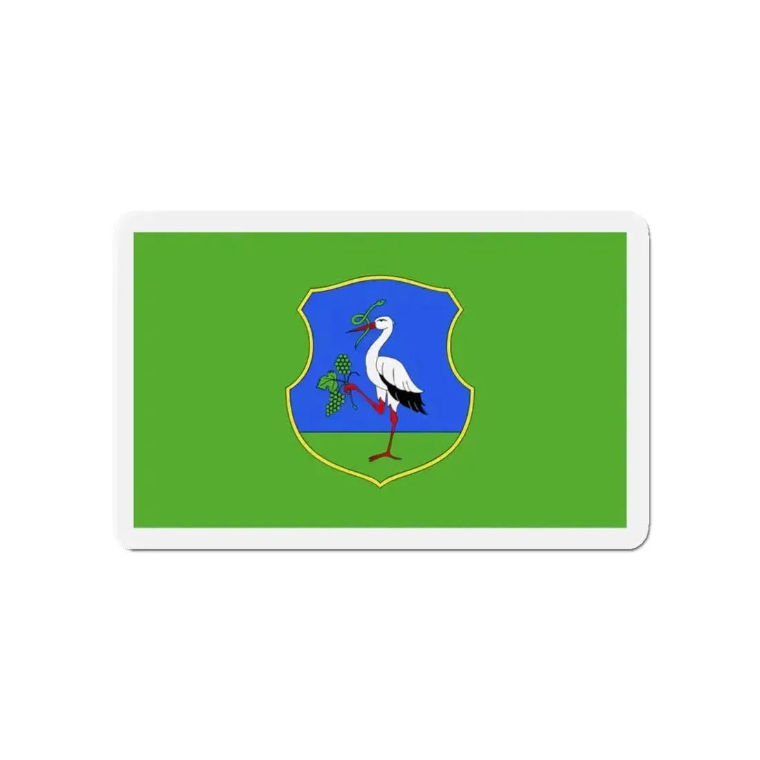 Flag of Heves County Hungary - Refrigerator Magnet - The Sticker Space