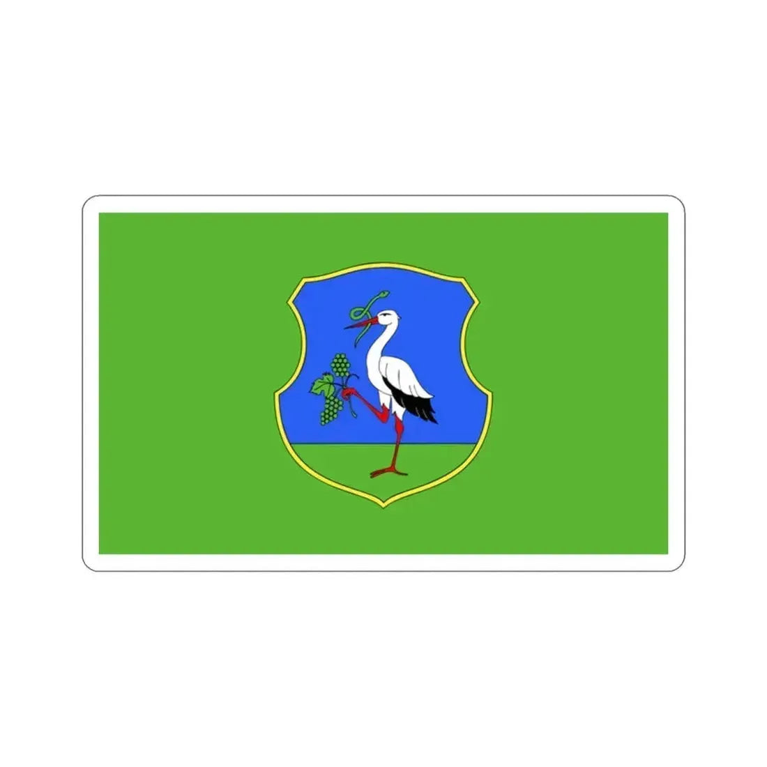 Flag of Heves County Hungary STICKER Vinyl Die-Cut Decal 2 Inch - The Sticker Space