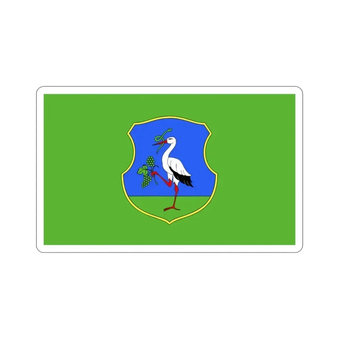 Flag of Heves County Hungary STICKER Vinyl Die-Cut Decal 2 Inch - The Sticker Space